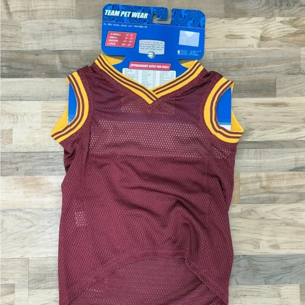 Cleveland Cavaliers Dogs Basketball Jersey Pets First Mesh Shirt L 20-24 Lbs NBA